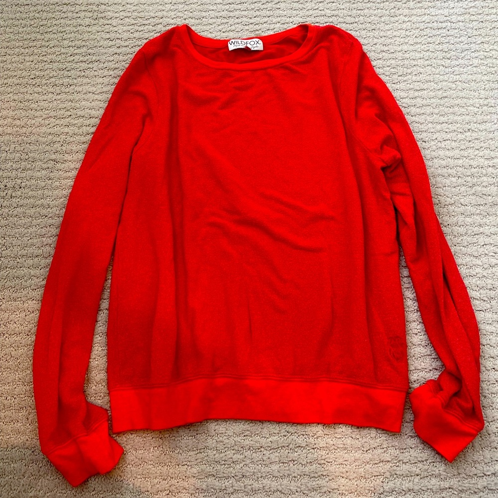 Red Wildfox sweater